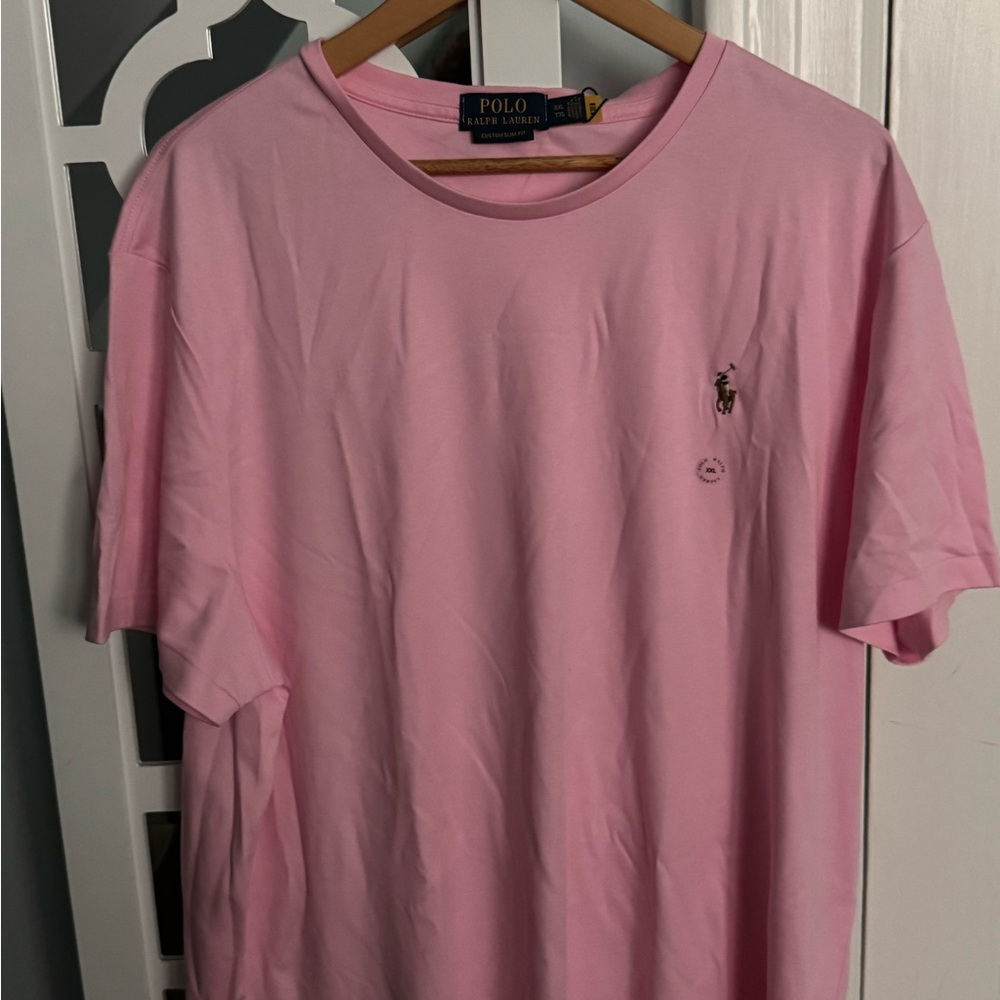 Ralph Lauren Men's Pink Short Sleeve Tee
